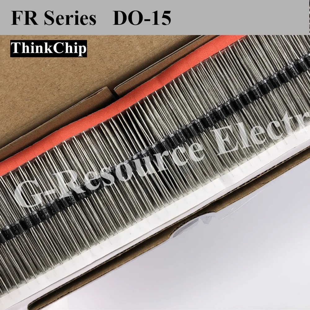(100 pcs) FR104 FR107 FR157 FR207 FR257 FR307 FR607 FR608 Fast Recovery Rectifier Diode 1A-6A 400V-1000V DO-41 DO-27