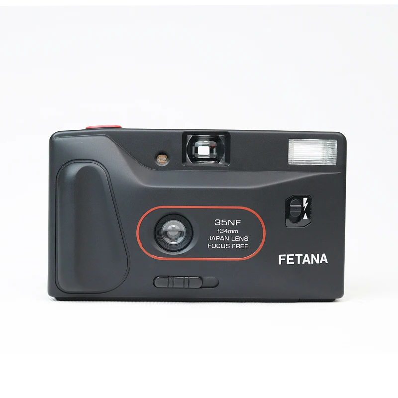 FETANA 35mm Film Camera 35NF Reusable Non Disposable Replaceable Film Camera Flash 135 Film Camera Fixed Point Camera