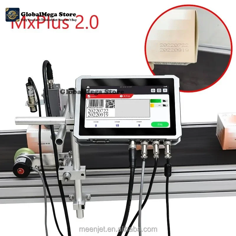 Industrial Thermal Inkjet Coding Machine  600 Dpi Height Arrival 25.4mm Date Code Marking Printing Machine