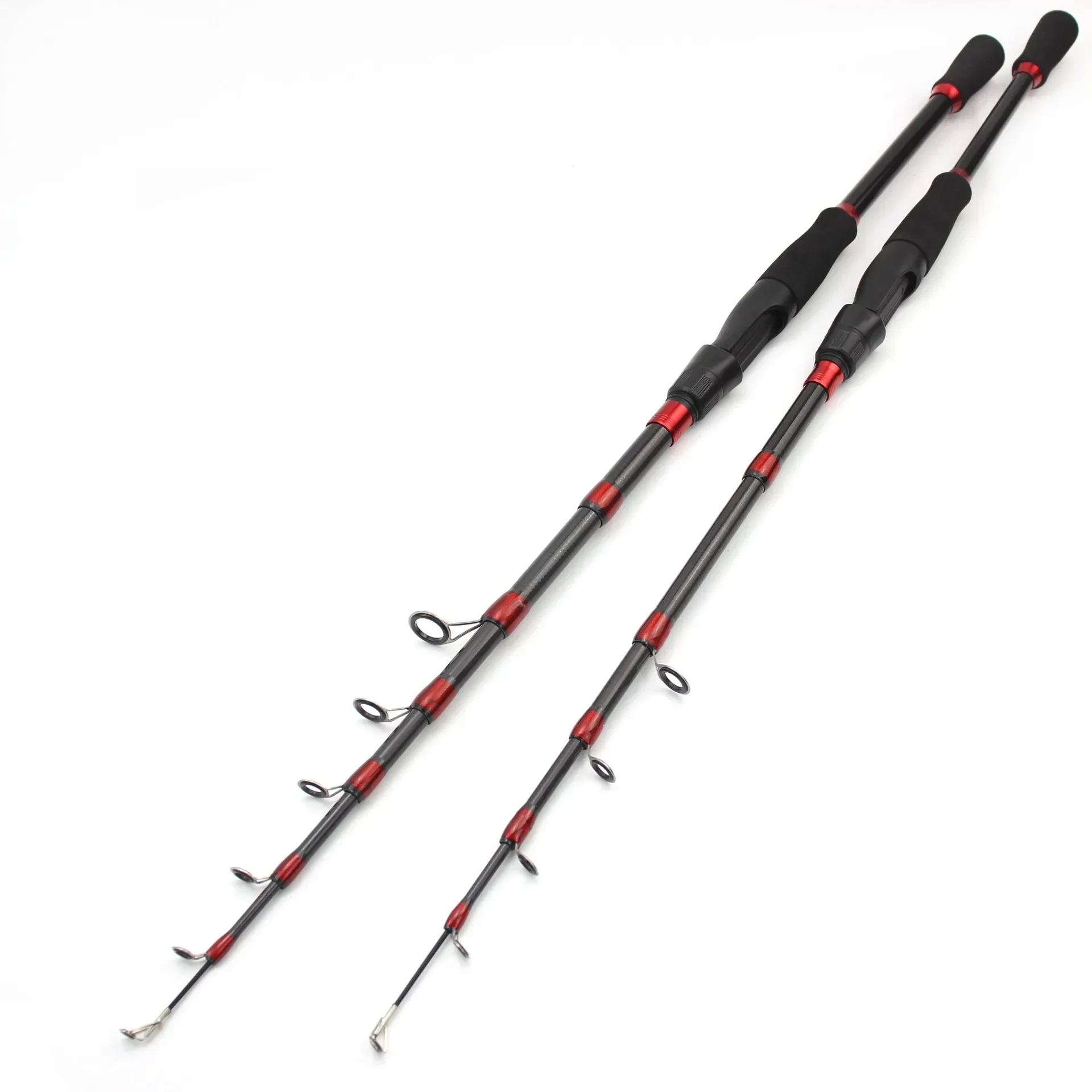 1.65M 1.8M 2.1M 2.4M 2.7M Portable Lure Spinning Rod Carbon Lure Trout Rod Telescopic Travel Fishing Fast Pole Lure Weight 7-28g