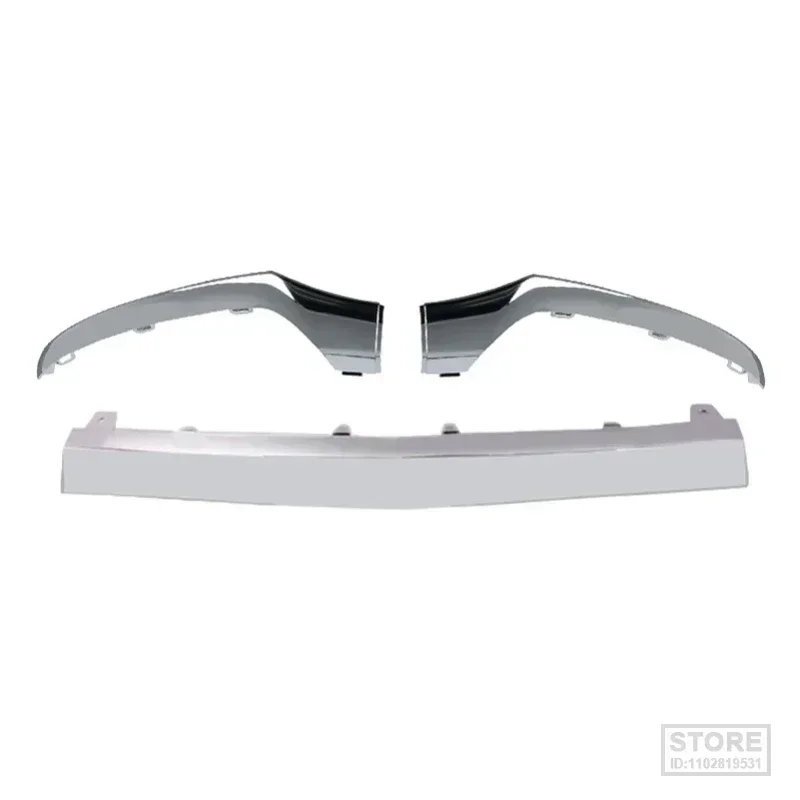 Front Bumper Chrome Strip for Mercedes Benz C-class W205 Wholesale Bright   Lip Trim  Shovel Big Surrounded 