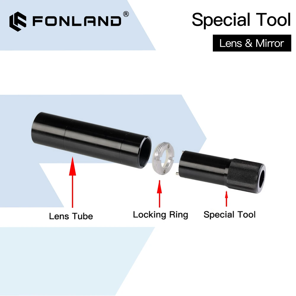 Herramienta de inserción y extracción de espejo de lente FONLAND para extracción de tuercas de tubo de lente serie C&E