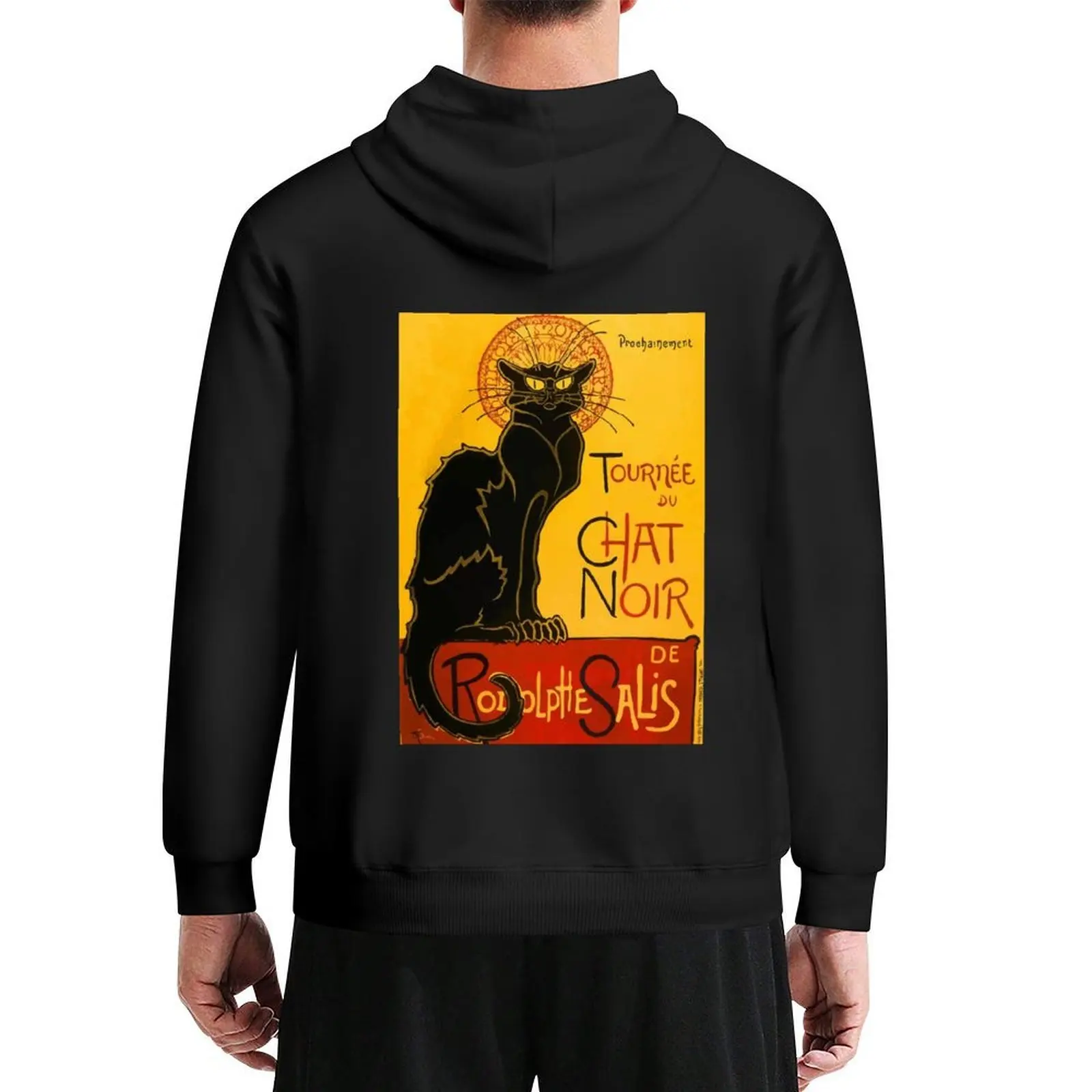 Sudadera con capucha Vintage Le Chat Noir, chaqueta de otoño a la moda para hombre, ropa de anime, suéter de invierno para hombre, Sudadera con capucha de talla grande
