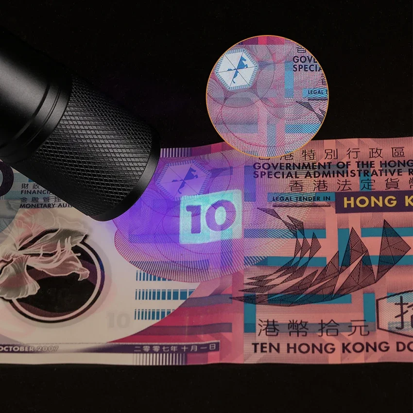 UV Flashlight with Lanyard, Black Light Flashlights, Pocket Sized 9 LED Torch for Pet Clothing Detection/Emergency/Camping