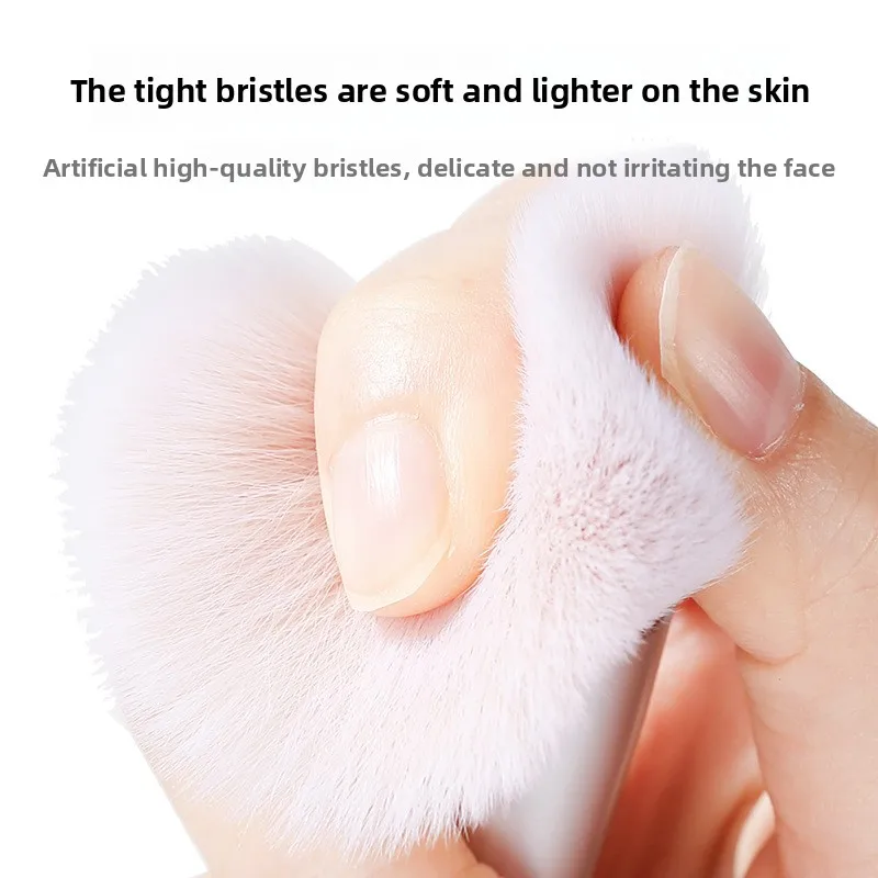 Gesichtspinsel mit zwei Enden – Puder-/Rougie-/Textmarker-/Konturpinsel, Mini-Make-up-Pinsel-Set, tragbares Reise-Kosmetikwerkzeug