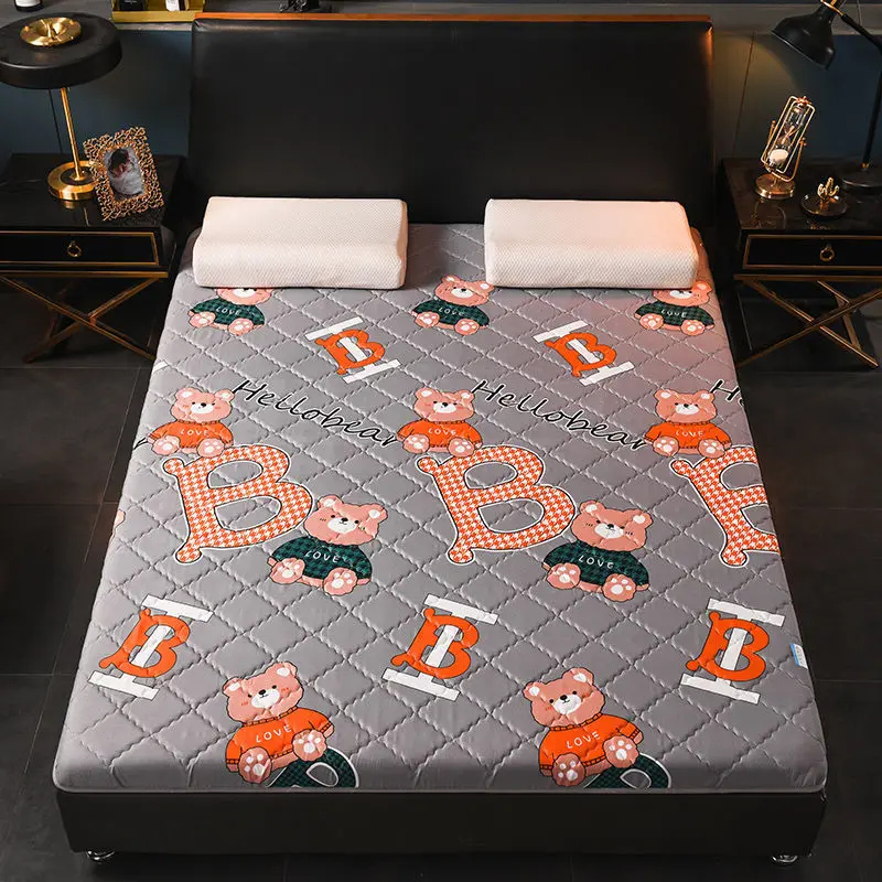 Tatami Mattress Sleeping Pad Student Cartoon Dormitory Sponge Double Mattress Futon Floor Mat Mattress Topper for Renting Bed