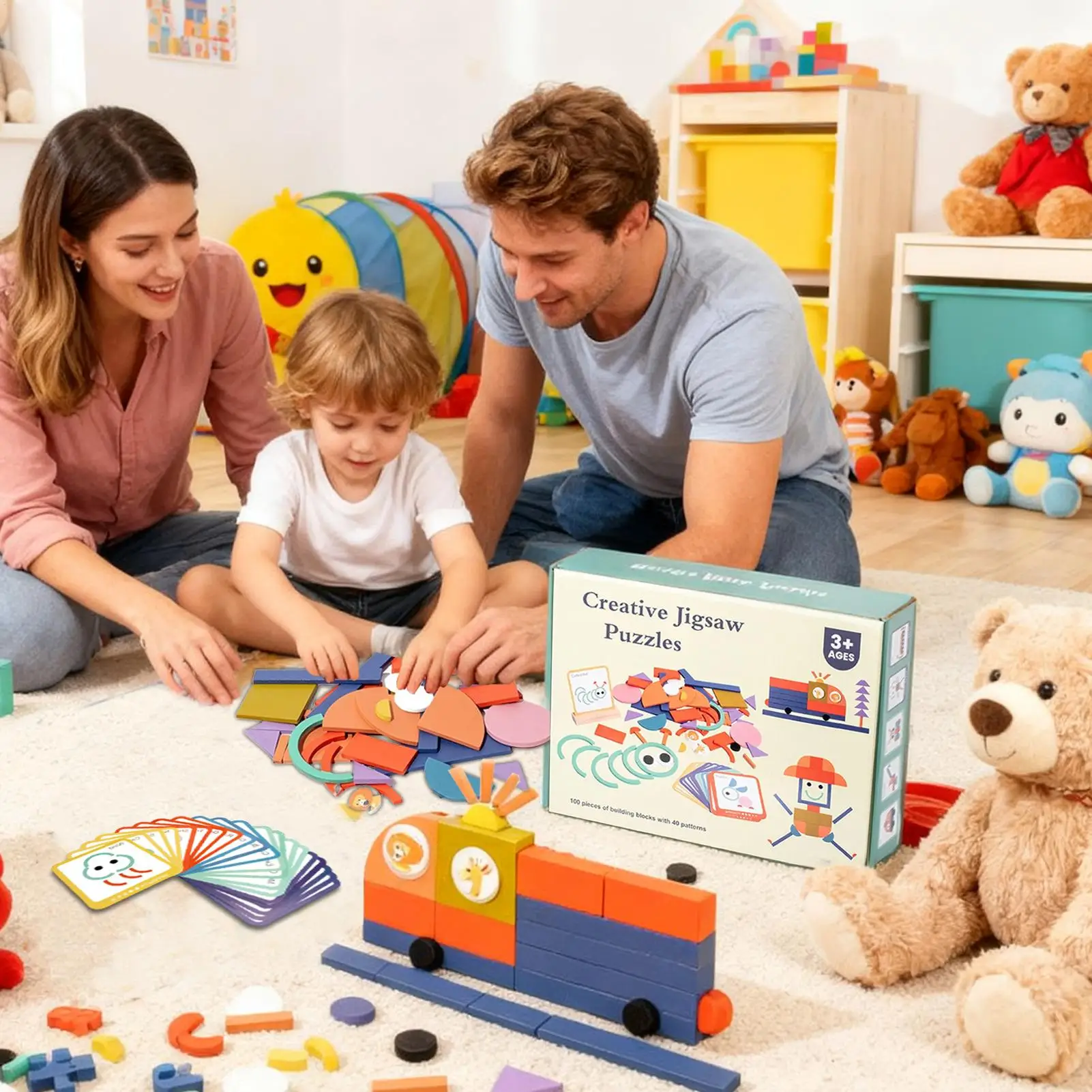 形状パズルリング 形状教育玩具 スマートスティック 学習活動 子供用 男の子 女の子 旅行 寝室 ホームスクール