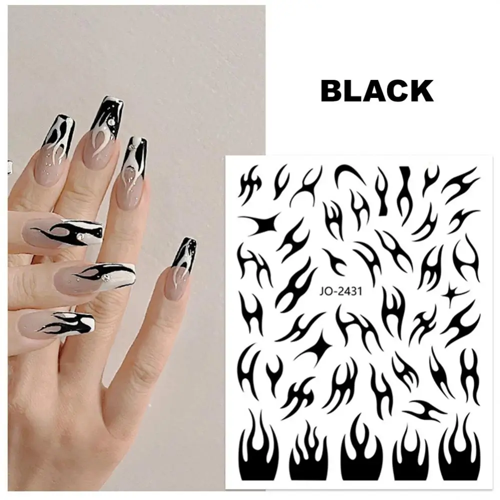 Irregular Nail Sticker Thorn Flame Nail Sticker Beauty Nail Enhancement Sticker Colorful Nail Accessories Nail Art Tool