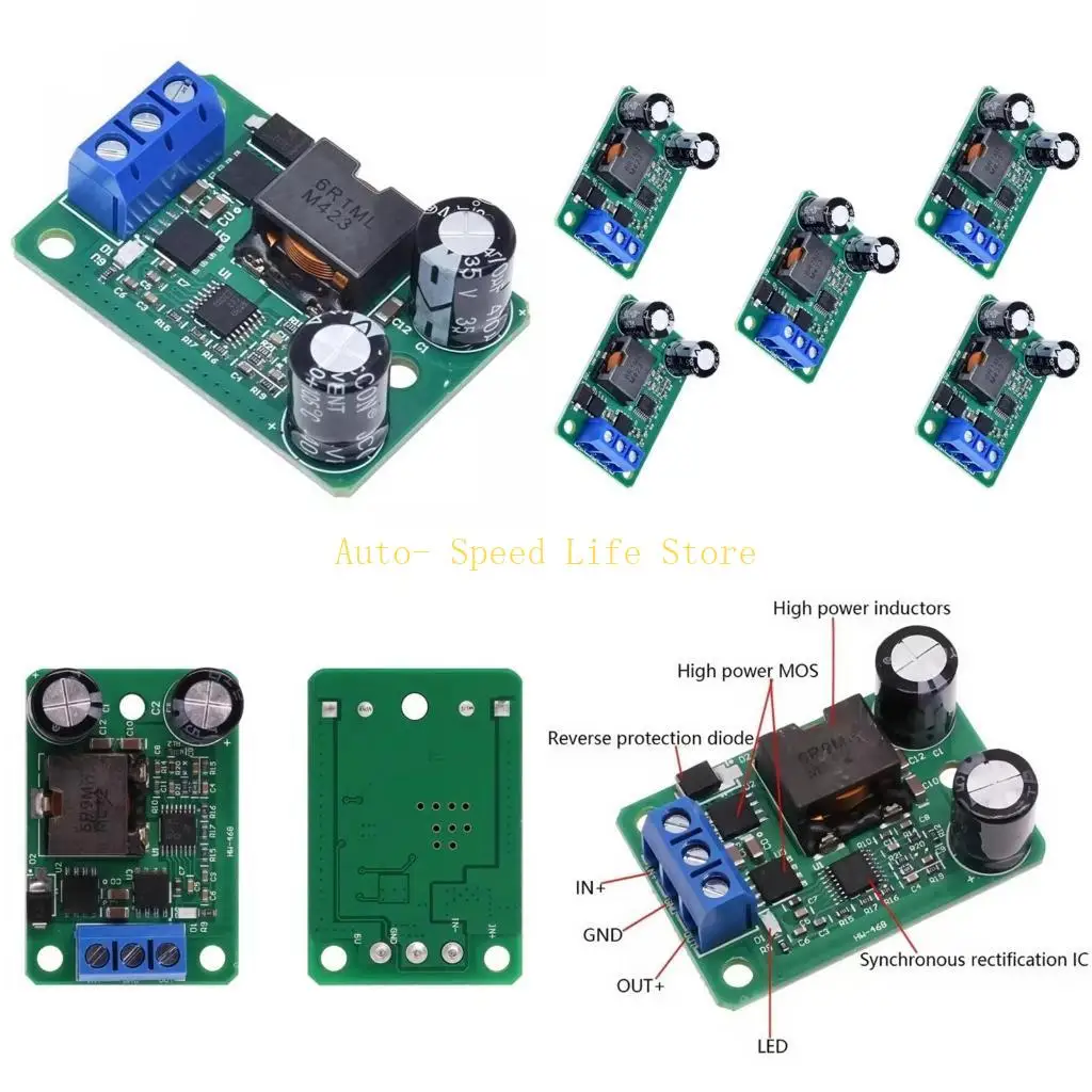 

02DA 5pcs УДАЛЕНИЕ СПАСИТЬ СПАСИТЕЛЬНЫЙ МОДУЛЬ РАБОТЫ 24 В 12 В до 5 В 5А 5A Выходная эффективность Выходная эффективность