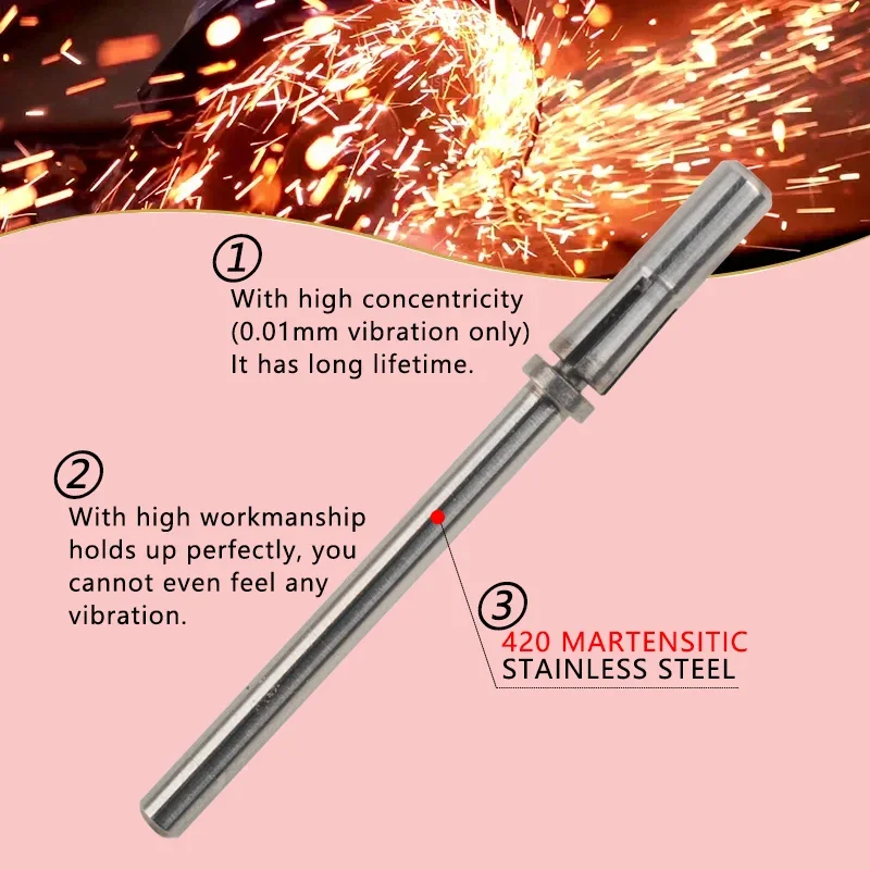 50/100Pcs 3mm Mini Weiß Schleifbänder Edelstahl Nagel Bohrer Bits Dorn Elektrische Maniküre Zubehör Werkzeug