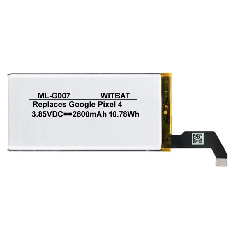 3.85V 2800mAh bateria do smartfona Google Pixel 4 G020I-B
