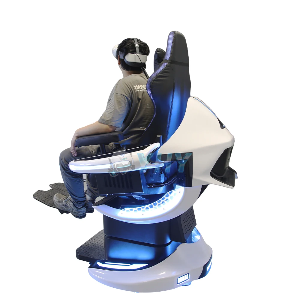 YHY VR Motion Flight Simulator Immersive Virtual Reality 9D VR Single Seat 360 Degree Rotating Chair