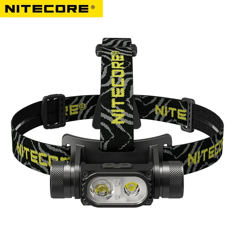 NITECORE HC68 Spotlight/Floodlight Stepless Adjustment Rechargeable Headlamp 2000 Lumens For Outdoor Work and Various Activities