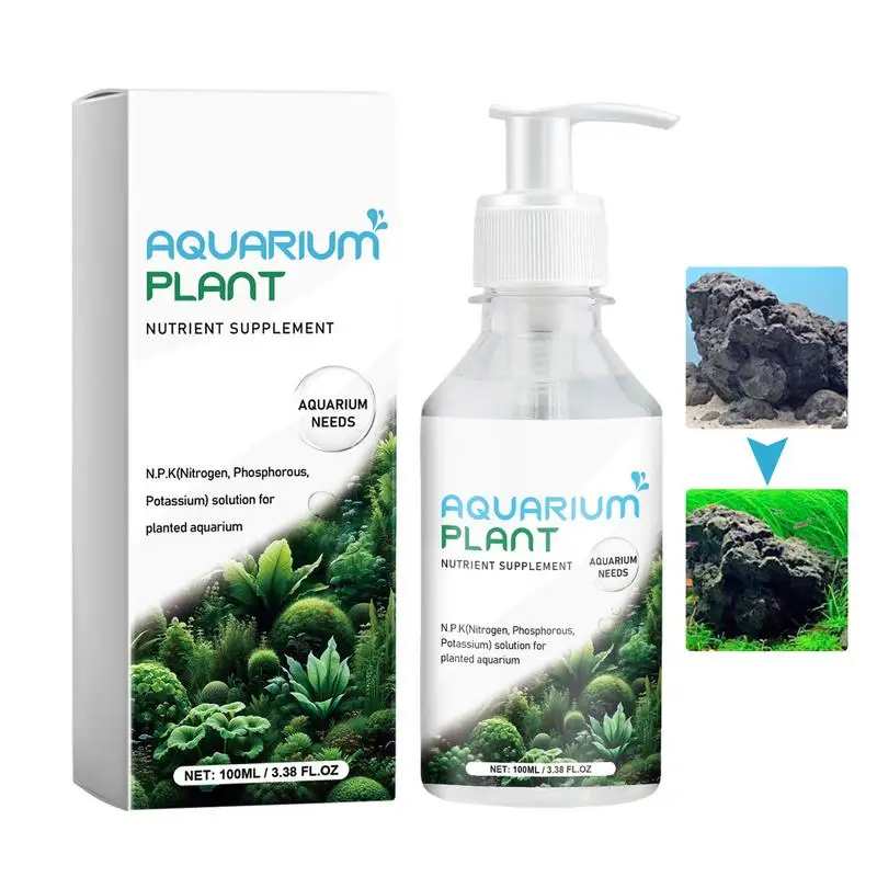 

100ml Liquid Fertilizer Organic Aquatic Plant Nutritional Supplement Plant Food Aquarium Fertilizer Hydroponic Nutrient Liquid