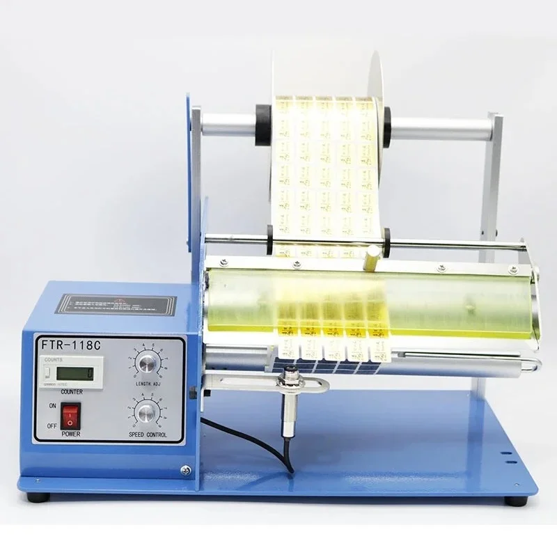 250mm Wide Automatic Label Dispenser FTR-118C Automatic Label Stripping Machine With Counting Function Label Peeling Machine