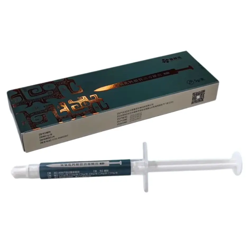 

High-Quality Dental Calcium Hydroxide Paste for Root Canal Treatment Endodontic Syringe 5g for Dental Restoration