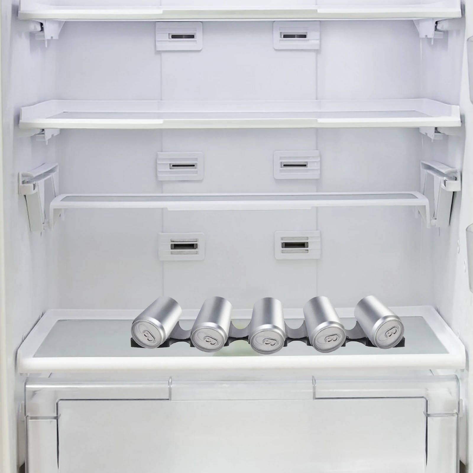 

1Pcs Lightweight Silicone Fridge Beer Organizer Beverage Can Storage Holder Water Bottle Mat