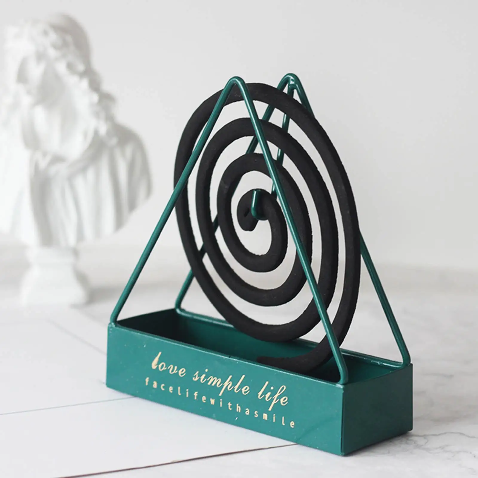 Iron Mosquito Coil Holder Incense Holders Coil & Incense Burner Frame Modern Repellent Incense Rack for Household Bedroom Patio