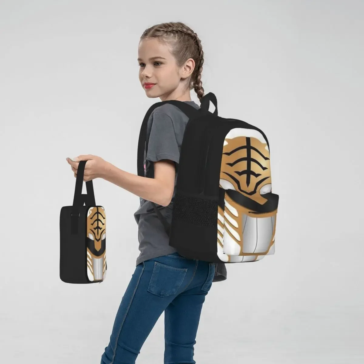 Machtige Morphin Power Ranger Rugzakken Jongens Meisjes Boekentas Studenten Schooltassen Kids Rugzak Lunchtas Pen Tas Driedelige Set