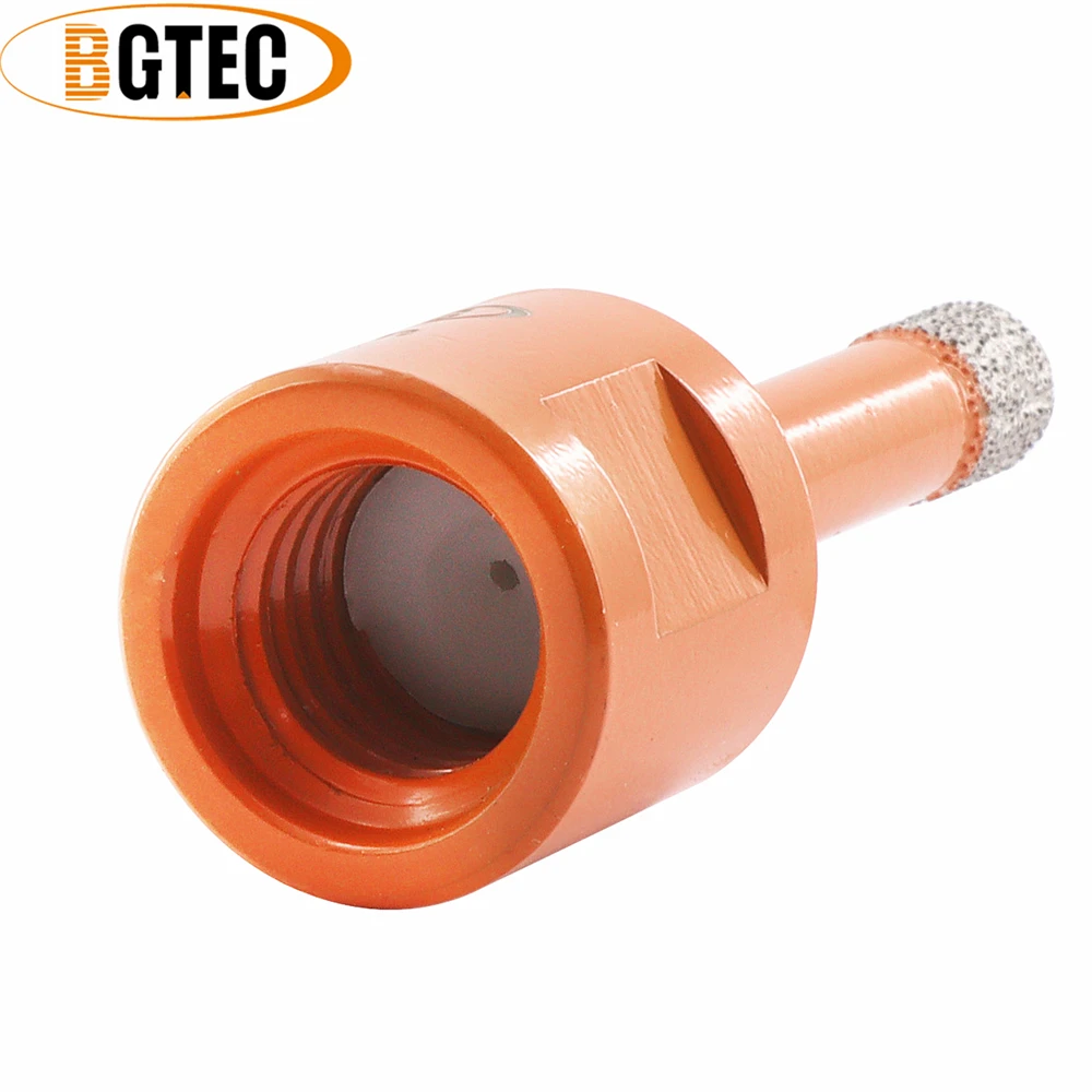 BGTEC 4pcs Diamond Drilling Crowns Plastic Box Set Dia6+6+8+8mm Core Drill Bit M14 Thread Hole Opener For Tile Marble Stoneware