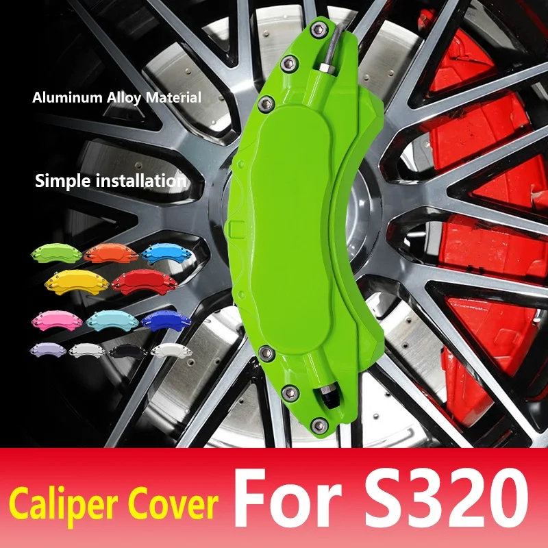 

For Mercedes Class S 320 S320 Car Brake Caliper Cover Aluminum Alloy Metal Kit Fit LWB SWB Sedan 4 Door