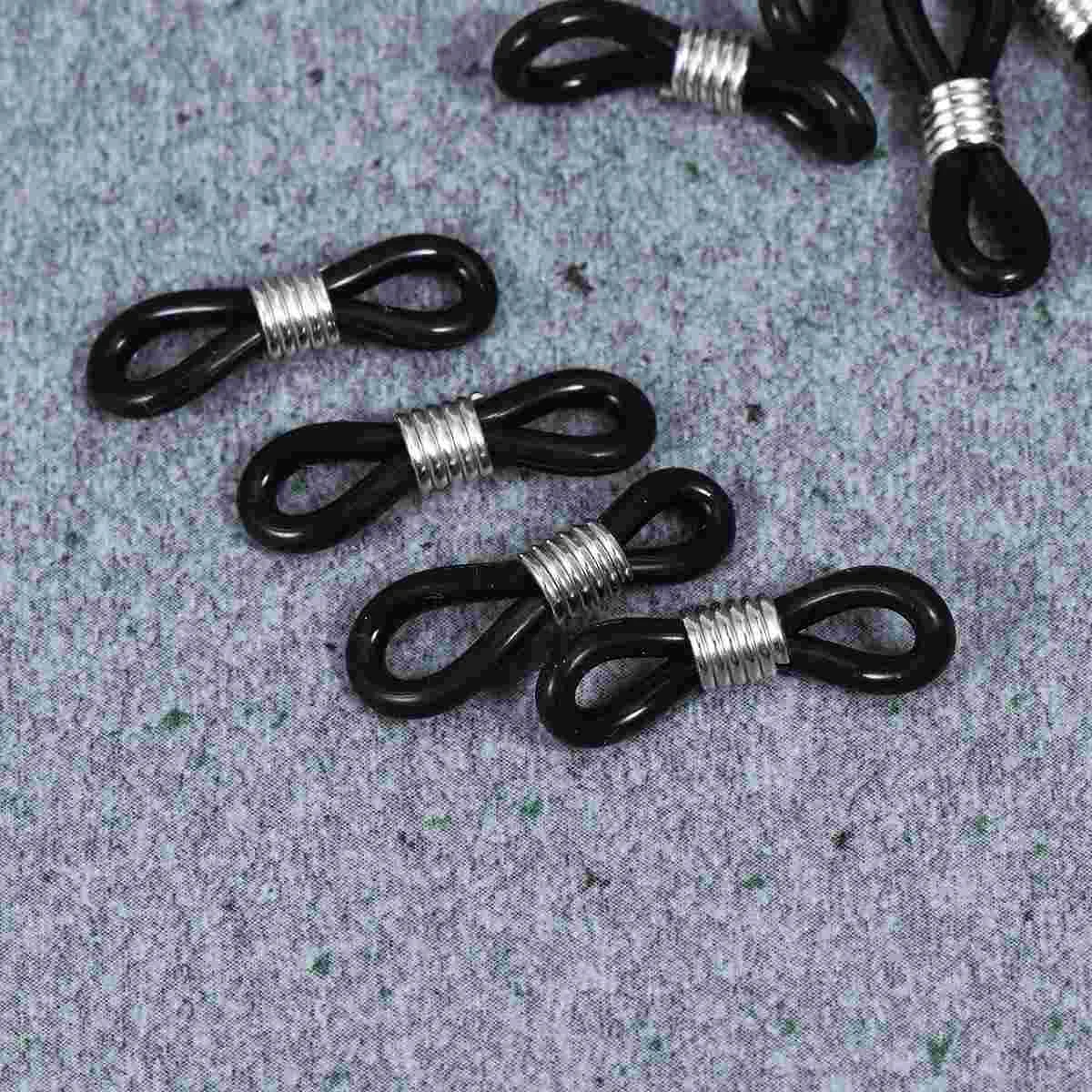 

100 Pcs Eyeglass Cord Tieing Ring for Chain Fixing Holder Metal Glasses Strap Miss Non