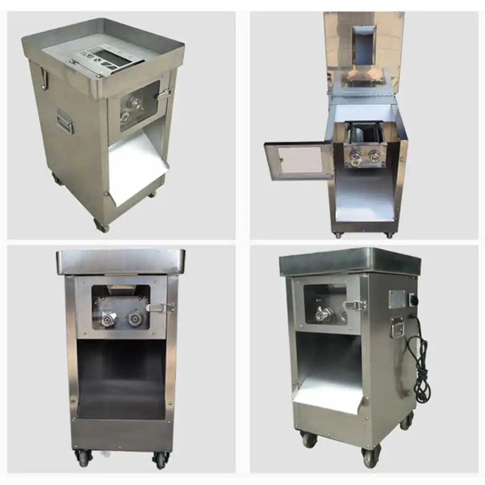 เครื่องตัดสไลด์เนื้อหั่นสี่เหลี่ยมลูกเต๋าเครื่องตัดเนื้อแกะเครื่องตัด picadora electrica de alimentos