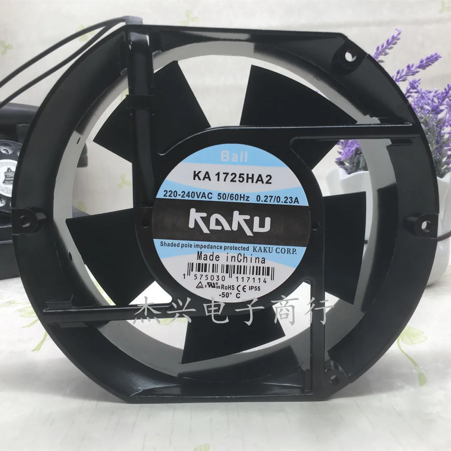 

KAKU KA1725HA2 AC 240 В 0,27 А 172x150x51 мм 2-проводной охлаждающий вентилятор