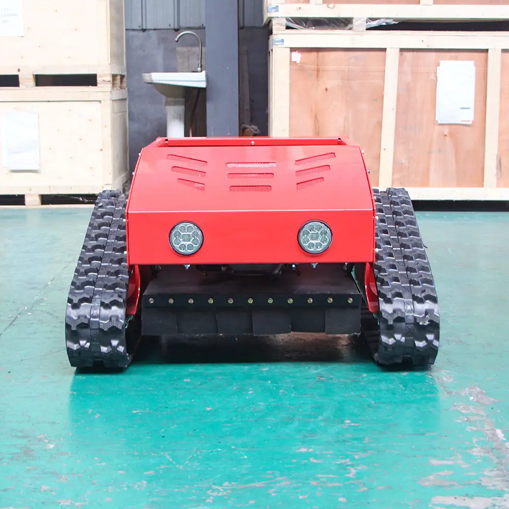 Portable Remote Control Crawler Grass Cutter Self-propelled Intelligent Robot Lawn Mower