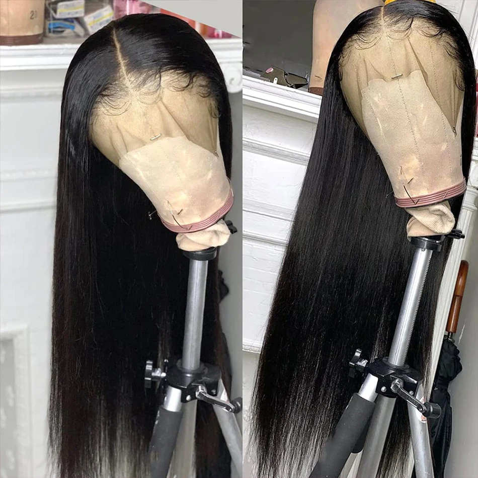 22 34 Inch Bone Straight 13x6 Hd Lace Front Human Hair Wigs 250 Density Human Hair Glueless Wig Brazilian 360 Lace Frontal Wig