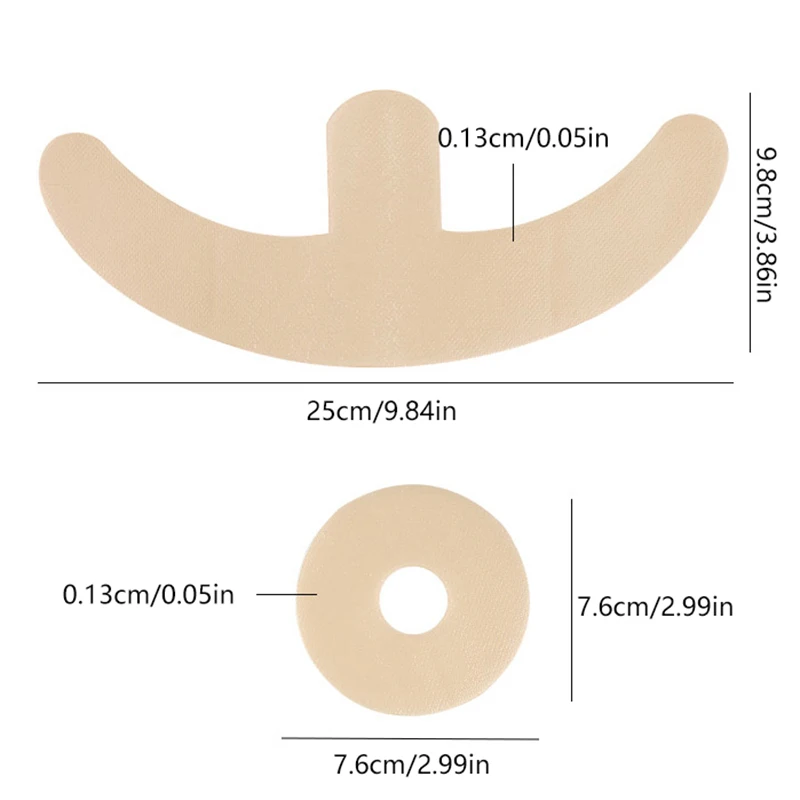 Autocollants Invisibles en Gel de Silicone Réutilisables, Périphérique Circulaire, Correcteur de Poitrine, Patch de Réparation de Cicatrices, Bande de Correction de Faux de Tatouage