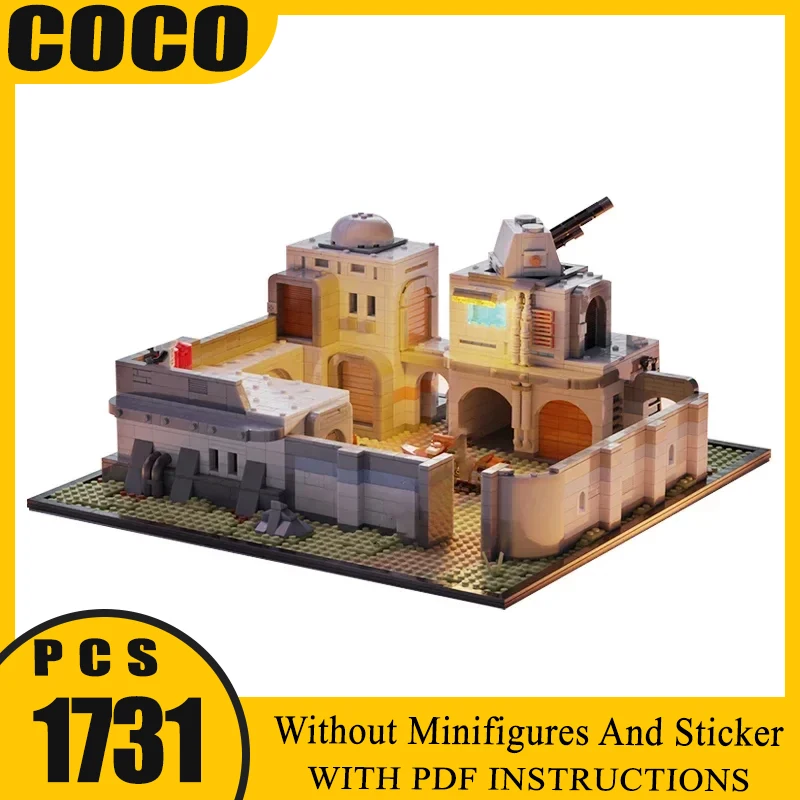 

Звездный фильм Moc, строительные кирпичи, солдат, бункер, базовая модель, технологический блок, сцены из фильмов, игрушка, сделай сам, сборка, праздничные подарки