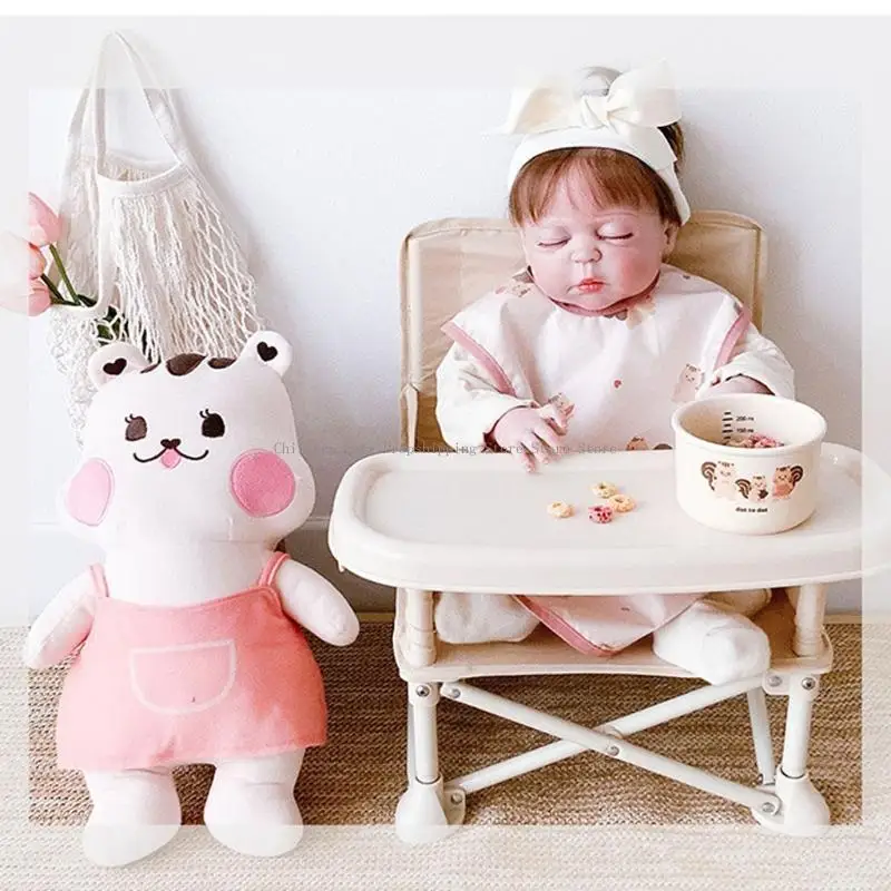 Baby-Fütterungs-Sabber-Lätzchen, Cartoon-Druck, Druckknopf, Speicheltuch, wasserdichtes Spucktuch mit Tasche für die Dusche von