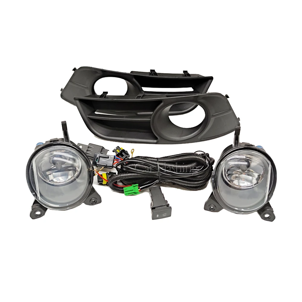 Car LED Fog Lights Fog Lamp For Toyota Corolla 2004 2005 2006 European Version Harness Wiring Cover Grille Halogen