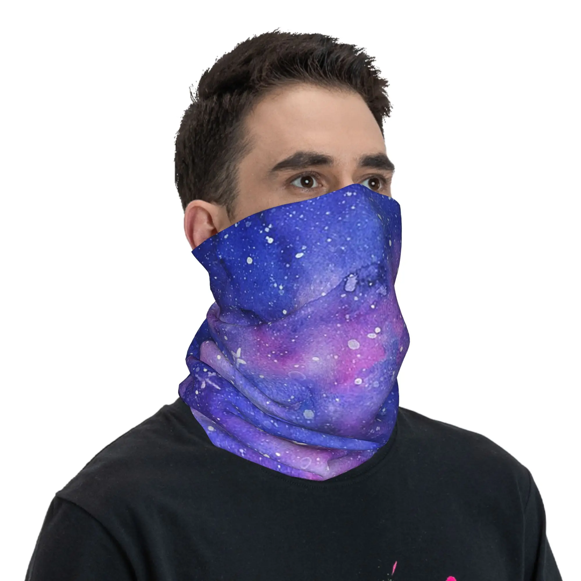 Space Galaxy Constellation Bandana Neck Cover Printed Wrap Scarf Cycling Scarf Riding Unisex Adult Washable
