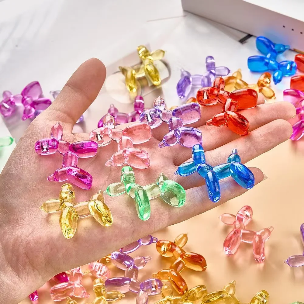 50 Mini Balloon Dogs, Faux Crystal, DIY Handmade Accessories, Mother's Day Gift, Gift for Boyfriend or Girlfriend