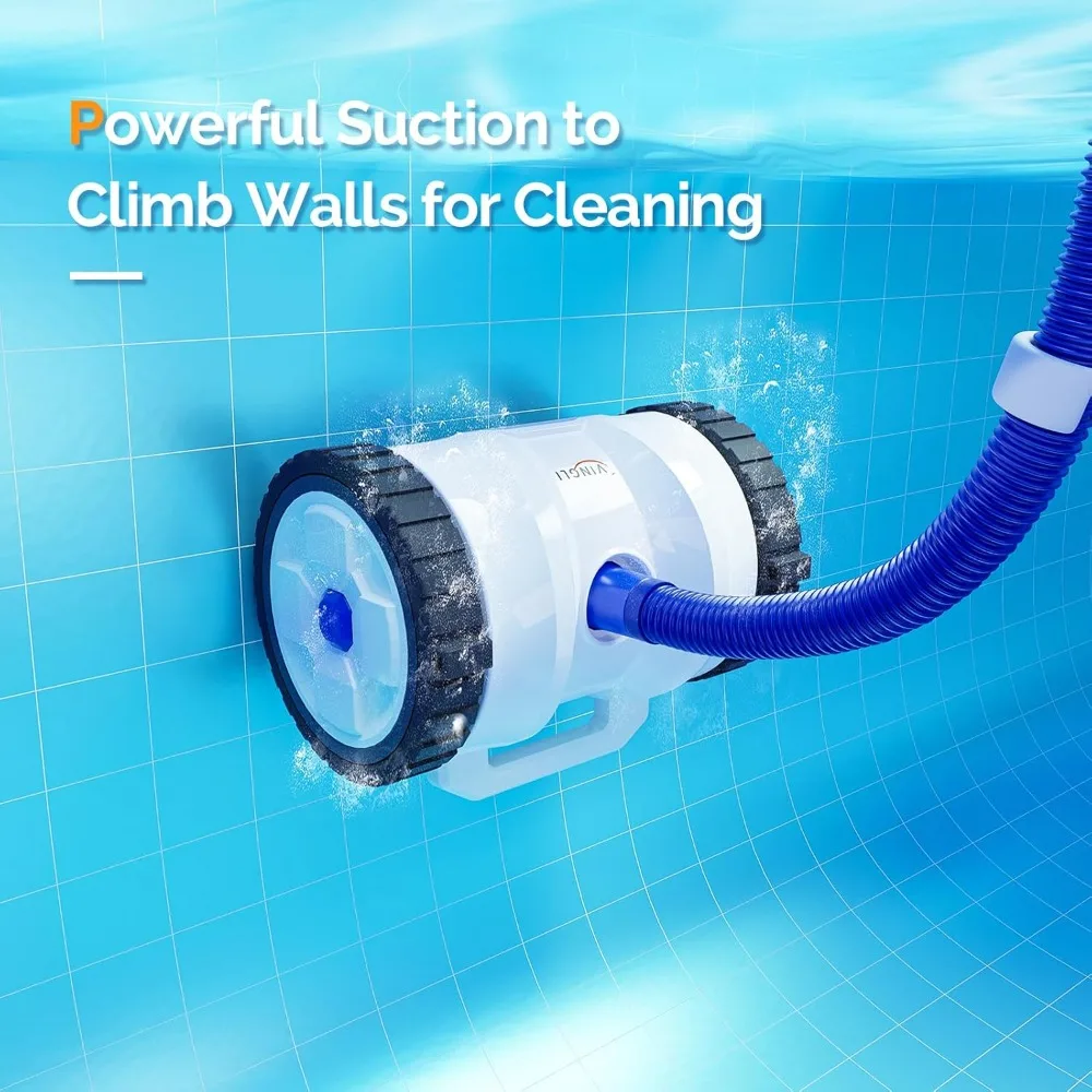 

Tool (2025 Upgrade) Automatic Suction-Side Pool Vacuum Cleaner, Powerful Wall-Climbing Sweeper for Inground Pools