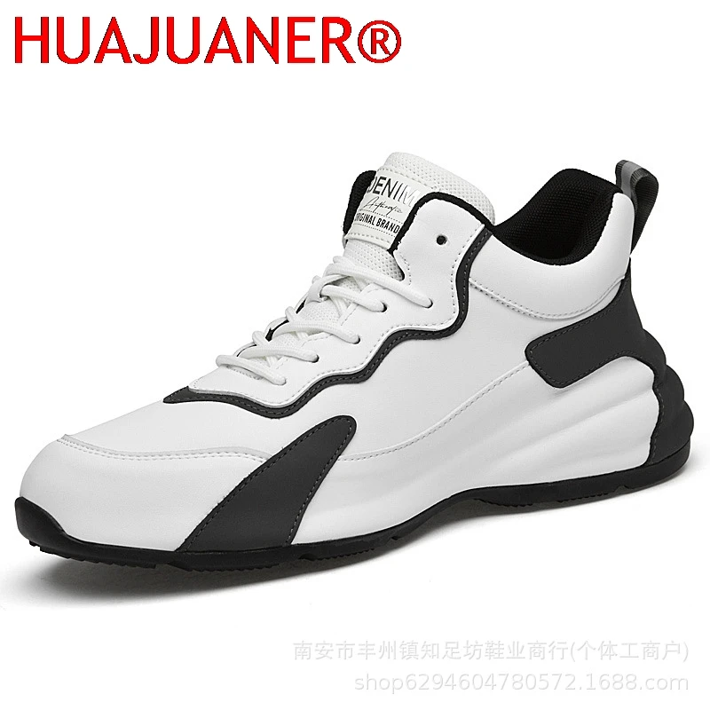 Trend Men's Casual Sneakers Comfort Outdoor Platform Shoes for Men Travel Lightweight Sneakers Sapato Masculino Elevator Shoes