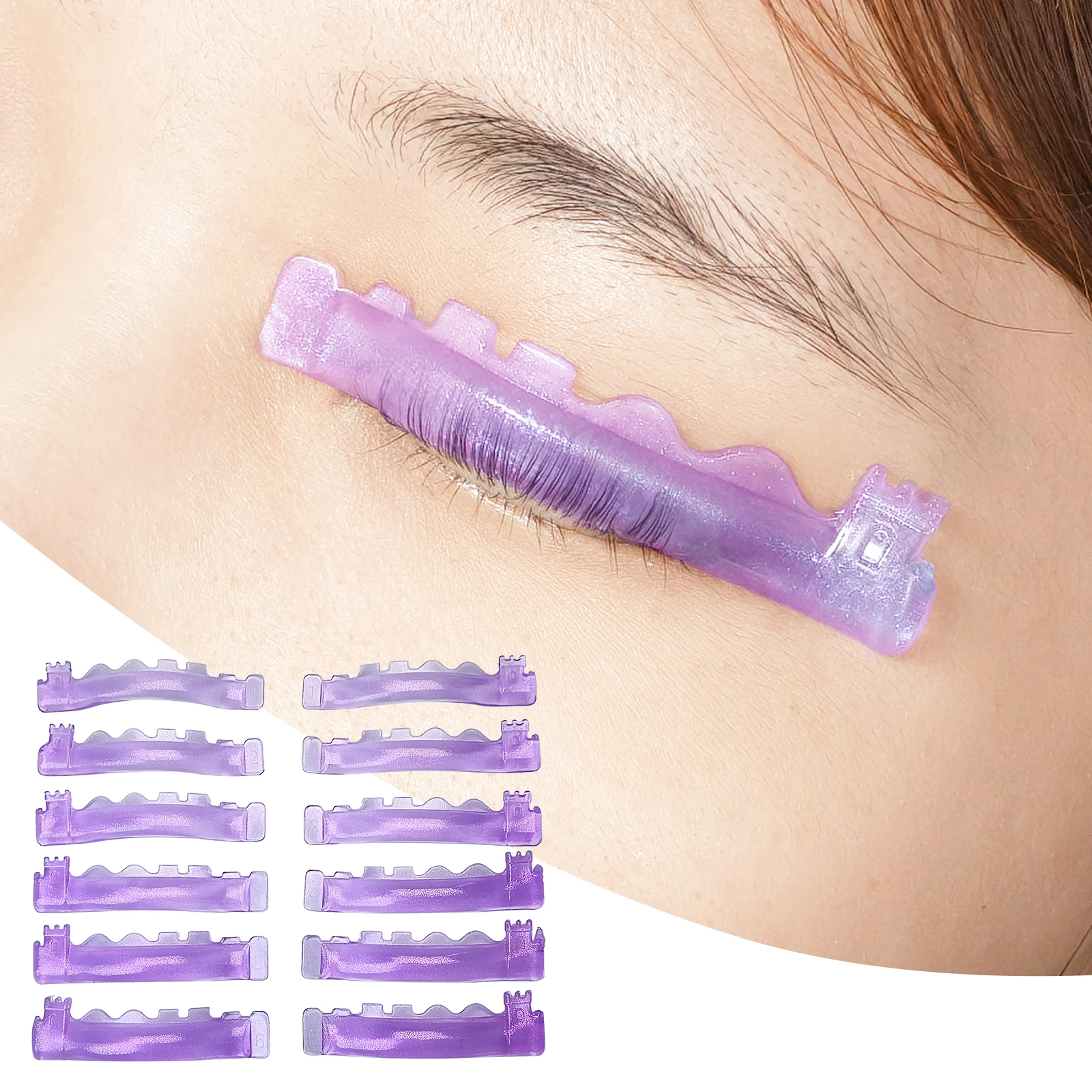 PERMANIA 6 Paar Silikon-Wimperndauerwellen-Stab-Lash-Lift-Pads mit „C“-Curl, superweiche, extrem schwere Wimpernzange, Wimpernlifting-Werkzeuge – Detail 1