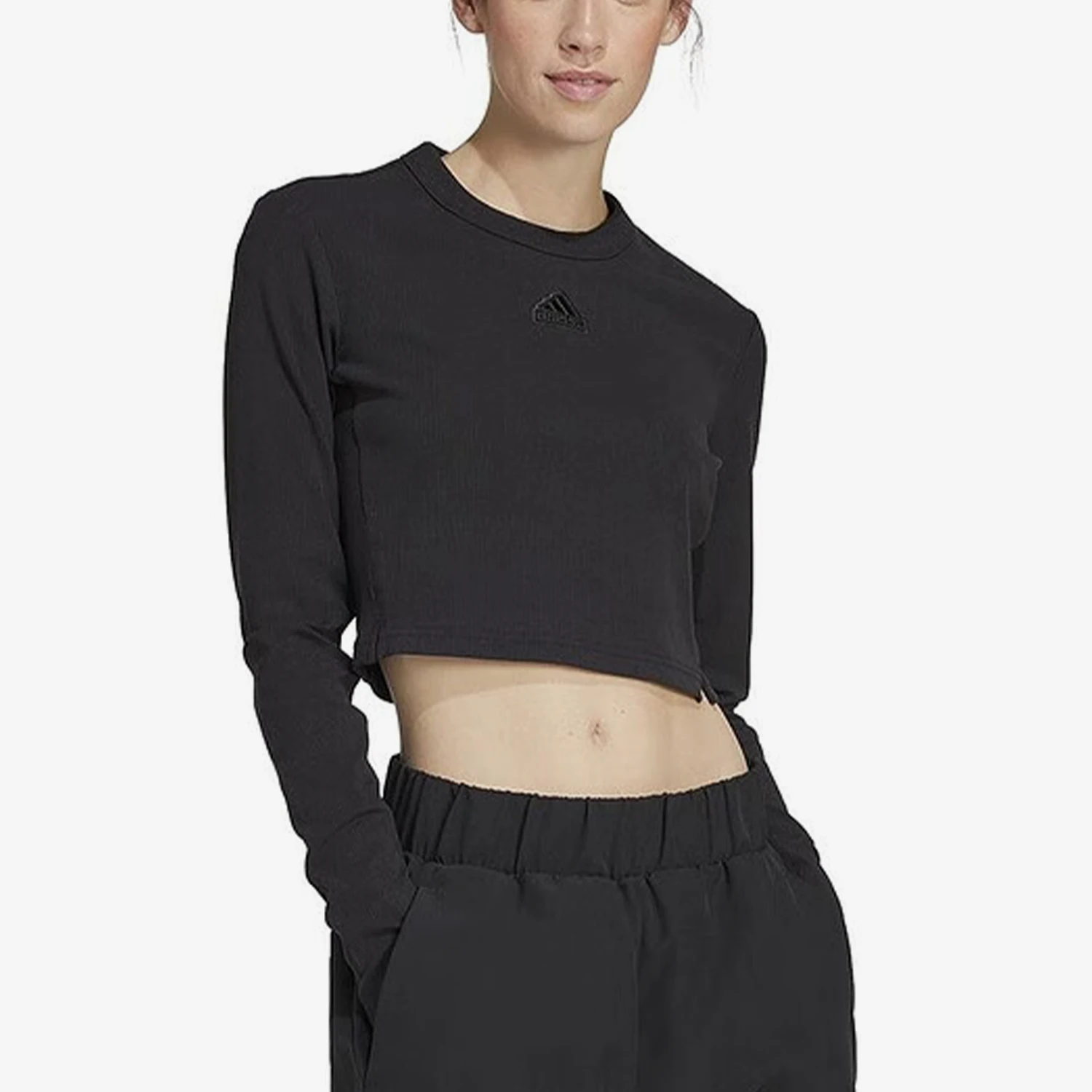 

Официальная женская облегающая футболка Adidas, простая дышащая повседневная футболка с длинными рукавами IP1699