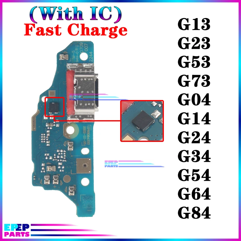 

Usb Dock Charger Connector Ports for Motorola Moto G24 Power G34 G54 G64 G84 G13 G23 G53 G73 G04 G14 Charging Board Module Flex