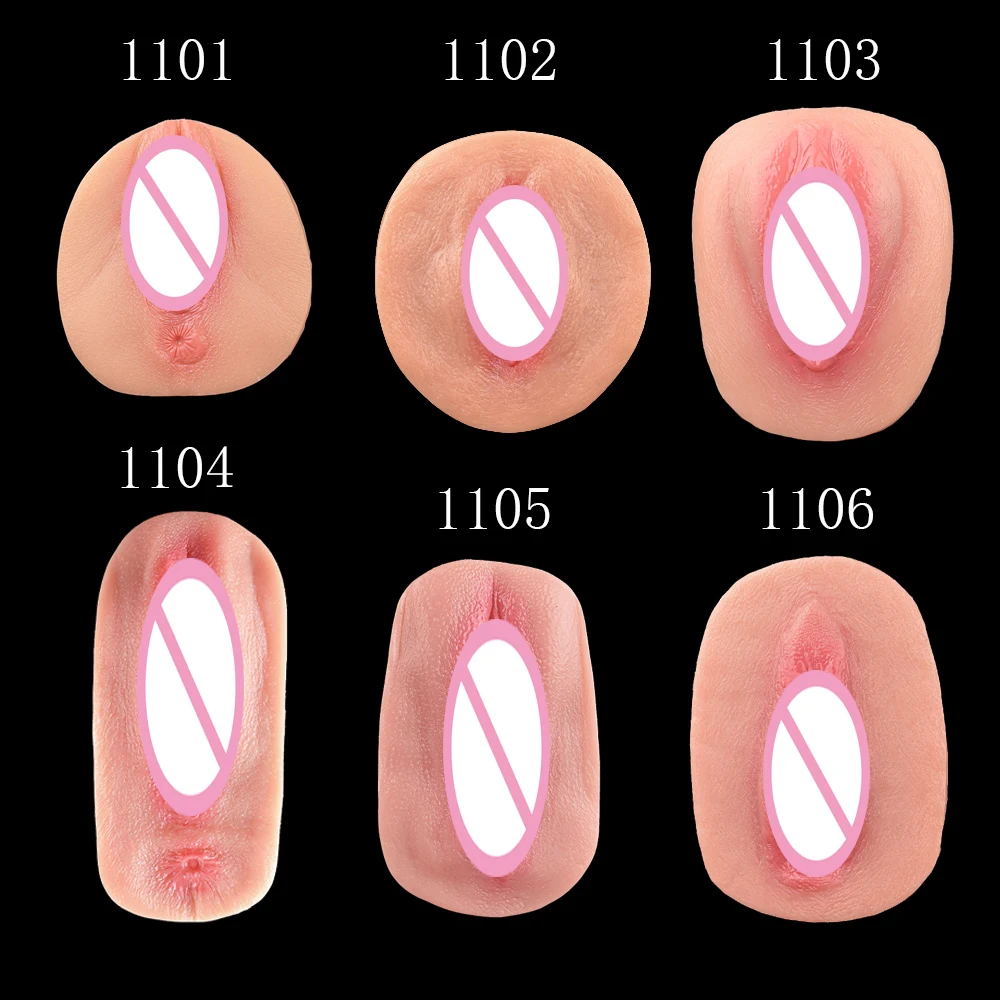 FAAK Silicone Skin Fake Vulva Clitoris Realistic Vagina Underwear Pad Masturbator Sex toys for Women Crossdresser Crotch Pad