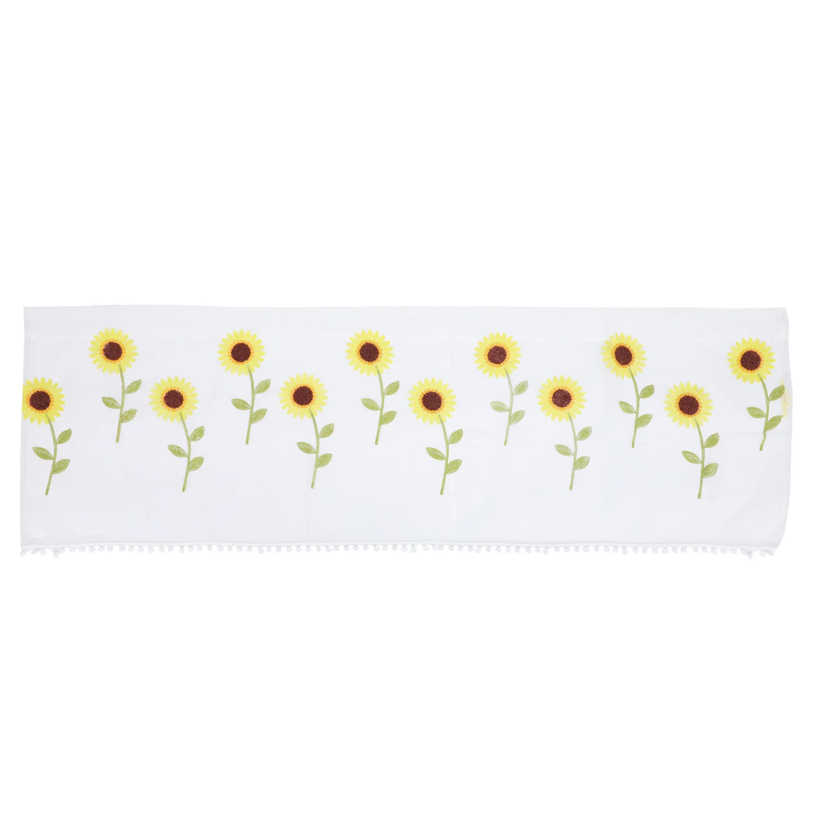 

Sunflower Curtains Home Decorative Short Curtain Decor Polyester Semi Sheer Dustproof Short Window Half Curtains Lace Fabrics