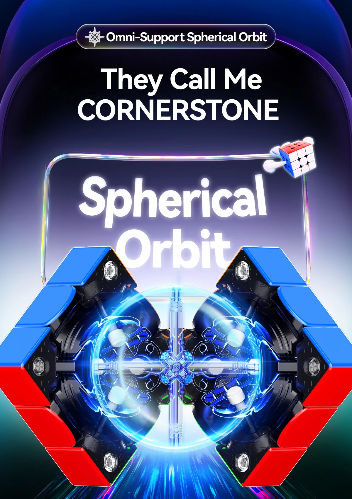 [Picube] GAN V100 Maglev UV Stickerless Magnetic 3x3x3 Speed Cube 3x3 Professional Ganv100 Magic Cube Puzzle Toys