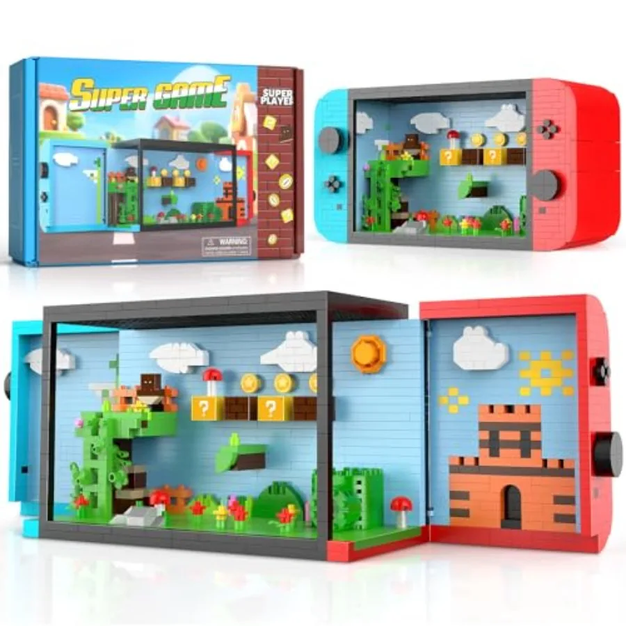 Building Sets, Cool Building Blocks Kits for Adults, Openable and Closed 3D Anime Scene Model Creative Idea Gift for Teens 14+