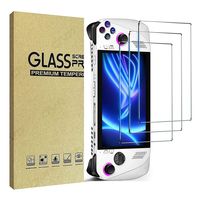 3pcs Game Accessories Screen Protector Handheld Console 7 inch Protective Film HD Curved Edge Tempered Glass for Asus ROG Ally