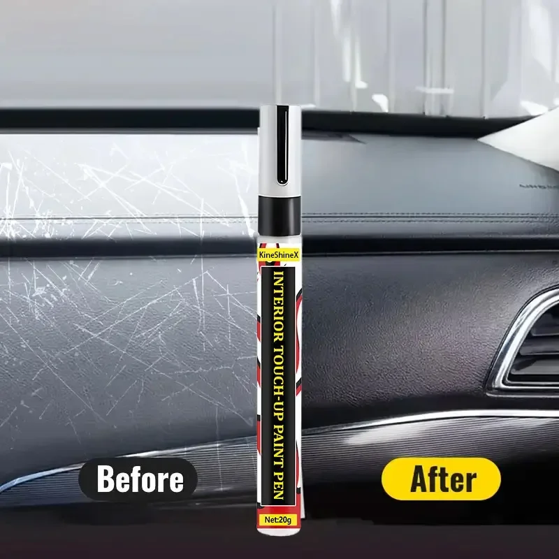Automotive Plastic Interior Paint Touch Up Pen, Black Plastic Dashboard To Improve Scratch Appearance