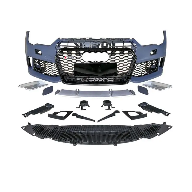 

Hot Car 2016-2018 Audi A7 S7 Комплект переднего бампера RS7 Style Look Обвесы с сотовой решеткой для Audi A7 S7 C7.5 2016 2017 2018