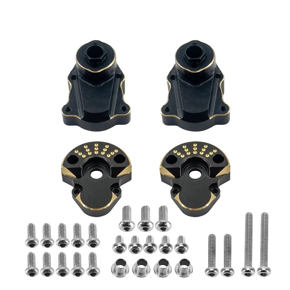 

Coating Brass Rear Outer and Inner Portal Housing 70.3g Black for Redcat Ascent-18 Rc Car Upgrade Parts Crawler Accessories 1/18