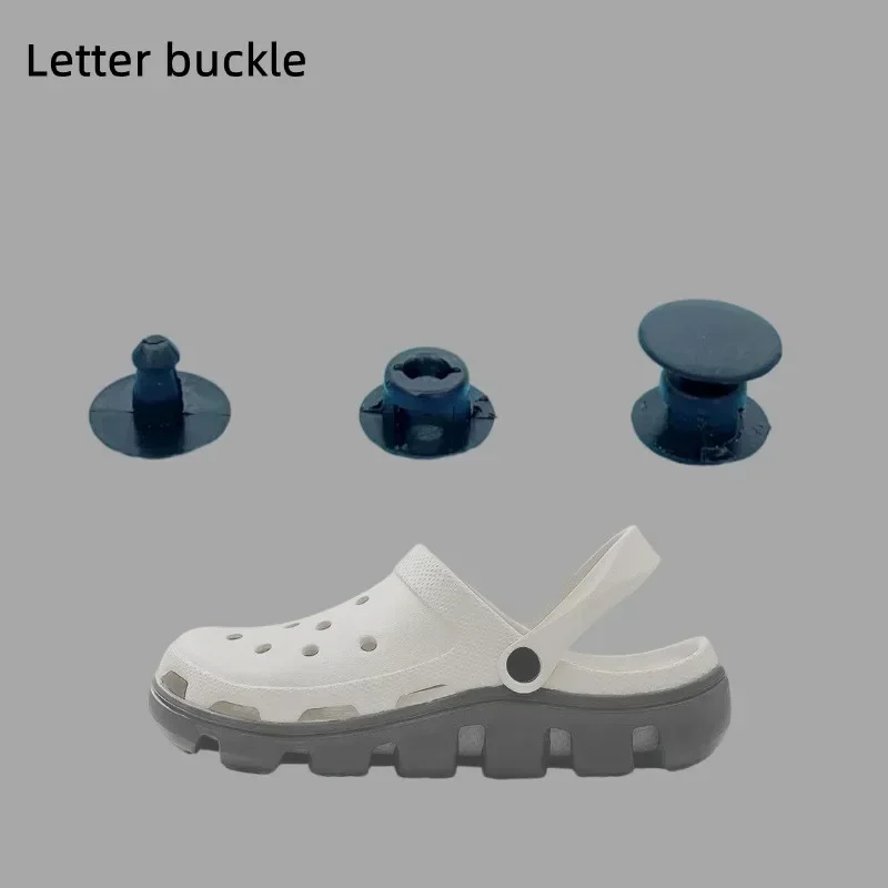 Hole shoe buckle buckle white black garden shoe back buckle plastic universal beach repair for boys and girls wholesale